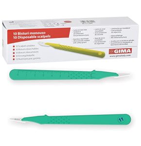 GIMA razormed 27041 Scalpels jetables, N11, stériles (Lot de 10)