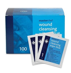 Reliance Medical Bleu Stérile Reliwipe Plaie Lingettes Nettoyantes – Lot de 100
