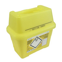 SHARPSAFE CLINICAL WASTE CONTAINER - BIOHAZARDOUS - YELLOW 2L - For Sharp Objects