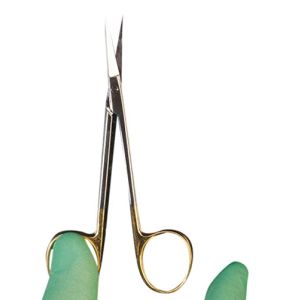 Servoprax R2 039 Iris Curved Scissors in Hard Metal, 5-Year Warranty