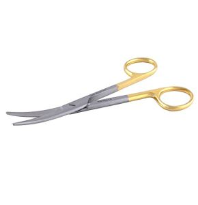Gima - Curved Tungsten Carbide Mayo Scissors, 14.5 cm