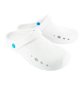 Label Blouse Chaussures Hôpital - Sabot Médical Blanc EVA Anti Dérapante, Blanc, 39 EU