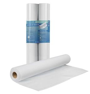 2 Rouleaux de Table de Massage Draps d'Examen 60 cm x 100 m Tissu non Tissé, Fabriqué en Italie, Medical Sud Professional