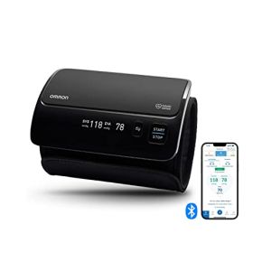OMRON EVOLV Moniteur De Tension Artérielle, Tensiomètre Bras Sans Fil, Bluetooth, Validé Cliniquement - MAINTENANT Avec 6 Mois D’Abonnement OM