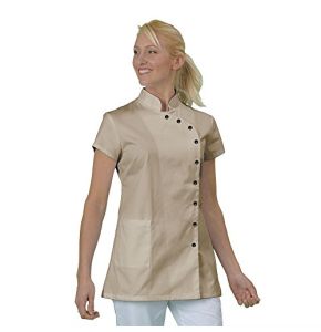 Hurry Jump Tunique de Travail pour Esthéticienne en Bison Beige T50