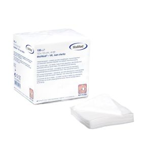 Maimed Lot de 1000 compresses non stériles en non-tissé Blanc 10 x 10 cm