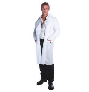Blouse En Coton Sanforisé Pour Laboratoire, Fabriquée En Italie, Pour Homme, Blanc, Homme, Bianco