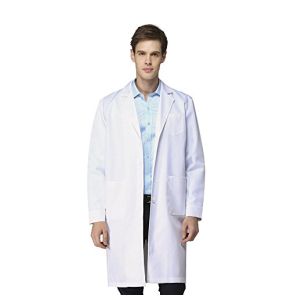 Blouse Professionnelle Électrostatiques Unisexes Blanche, Chimiste Manteau, Technicien Manteau, Blanc, L