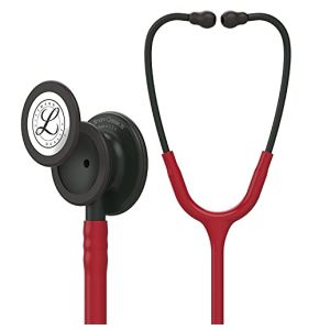 3M Littmann Stéthoscope de Surveillance Classic III, Tubulure Bordeaux, Black Edition, 69 cm, 5868