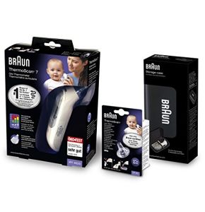 Braun Thermomètre auriculaire infrarouge ThermoScan®7 IRT6520 + Embouts LF40 + Boitier de protection Braun Thermomètre auriculaire infrarouge ThermoScan®7 IRT6520 + Embouts LF40 + Boitier de protection