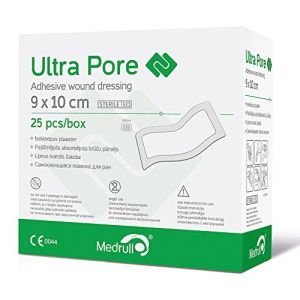 Medrull Sterile Dressings - Sterile Adhesive Bandages - Strong Adhesion - Protects Cuts and Scrapes - Individual Packaging