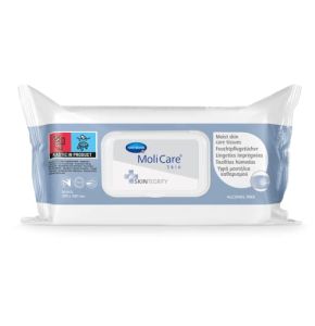 MoliCare Skin - Lingettes Imprégnées Camomille - pH Neutre - Sachet 50 unités