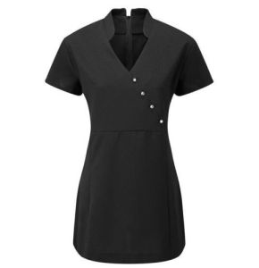 Women's Tunic Uniform, Aesthetic, Therapist, Spa - Black - 36