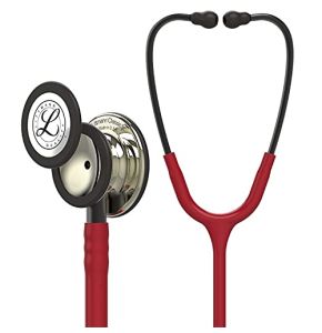 3M Littmann Stéthoscope De Surveillance Classic III, Tubulure Bordeaux, Édition Champagne, 69 Cm, 5864