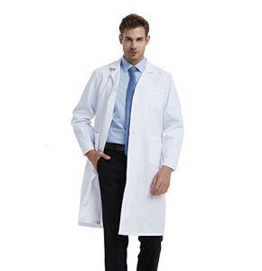 BSTT Blouse Homme - Kiné, Laboratoire, Médecin - Vêtements De Travail Blanc - Uniformes Nouvelle Amélioration Mince XXL