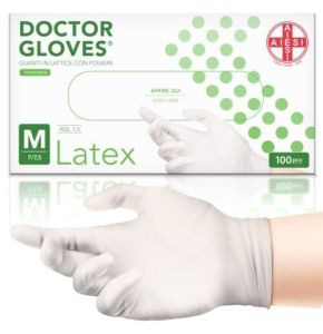 AIESI® Gants Jetables En Latex Avec Poudre Usage Médical