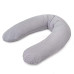 Theraline - Coussin d’Allaitement Dodo Pillow Premium 180 cm - 100% Coton, Microbilles Sileucieuses - Pois Gris