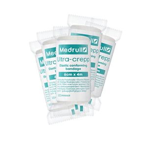 Medrull - Lot de 20 bandes de gaze - 6 cm x 4 m - bande médicale - élastiques ultra résistantes - non-stérile - sans adhérence.