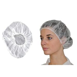 Vivezen - Pack of 100 Disposable Hair Caps in Non-Woven Polypropylene with Elastic Fit