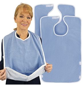 VIVE Bavoir Pour Adulte - Réutilisable, Lavable et Imperméable Avec Poche, Plusieurs Couleurs
