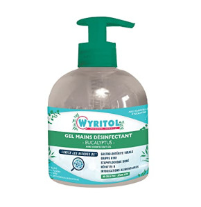 WYRITOL - Gel hydroalcoolique - Désinfectant mains - Antibactérien et virucide - Formule naturelle - 70,2% Ethanol - Parfum eucalyptus - 300 ML -...