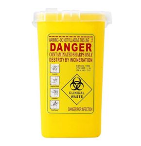 Tattoo Needle Biohazard Waste Collection Bin Container