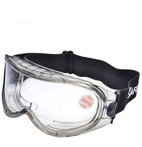 SAFEYEAR Lunettes de Protection Lunettes de Port pour Porteurs de Lunettes - SG007 avec Protection Latérale et Branches Antidérapantes