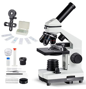 MAXLAPTER Microscope Professionnel, Microscope Optique Professionnel pour l'école, Le Laboratoire et Les étudiants, Microscope pour Enfants et Ad...