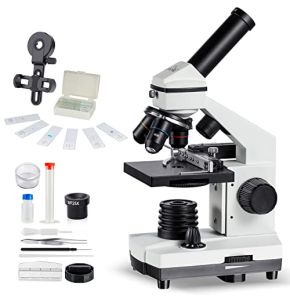 MAXLAPTER Microscope Professionnel, Microscope Optique Professionnel Pour L'École, Le Laboratoire Et Les Étudiants, Microscope Pour Enfants Et Adultes
