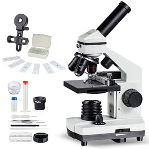 MAXLAPTER Microscope Professionnel, Microscope Optique Professionnel Pour L'École, Le Laboratoire Et Les Étudiants, Microscope Pour Enfants Et Adultes