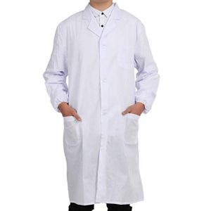 Pinkpum Unisex Long-Sleeve Lab Coat Adult/Student School Twill 250 Grams L - Chemistry And Laboratory