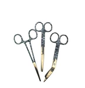 Lot De 3 Ciseaux D’Infirmières, Motif Zèbre