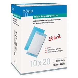 Höga-Saugkompressen Sterile Pack of 30 Ready-to-Use Absorption Pads - 10 x 20 cm
