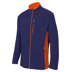 Velilla 201504 Veste Polaire Bicolore, Bleu Marine et Orange, Taille 2XL