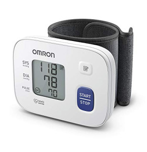 OMRON Tensiomètre automatique au poignet RS1 pour un usage domestique ou en déplacement – Validé cliniquement, tensiomètre avec brassard pré...