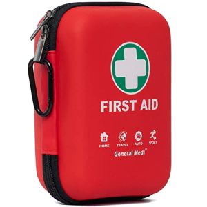 General Medi First Aid Kit Composed of 170 Items for Home, Vehicle, Travel, Office, Workplace, Emergency Response