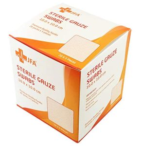 Lot de 100 Compresses de Gaze Stériles - Qualité Supérieure - 10 cm x 10 cm
