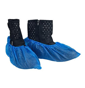 déliktess MFB Provence® - Lot de 100 surchaussures - Couvre Chaussures Jetables - polypropylène - bleu