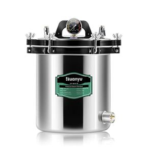 Huanyu 18L Autoclave with Exhaust Valve and Safety Valve Anti-Dry Burning Steam Sterilizer High-Pressure Steam