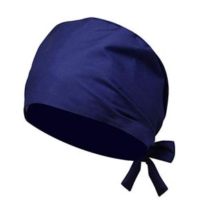 IBLUELOVER Bonnet Chirurgical Médical Casquette Salle d'Opération Unisexe Cap Réglable Chapeau pour Cheveux Soins Vétérinaire Dentistes Infirmières