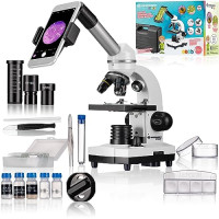 Bresser Biolux SEL Kit de Microscope pour élèves avec éclairage, Adaptateur pour Smartphone, étui Rigide, kit d'expérimentation et de Nombreux...