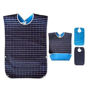 Bavoirs Adultes Imperméables Pour Hommes, Femmes Et Personnes Âgées - Bavoir Adulte Pour Repas, Lavable, Grand Bavoir Pour Adulte, Protecteur