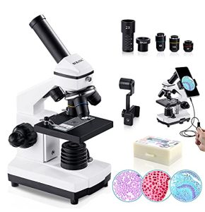 BEBANG 100X-2000X Microscope pour Enfants Adultes, Professionnel Biologique Microscope pour Etudiants Scolaire Laboratoire