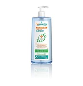 Puressentiel - Sanitizing - Antibacterial Gel with 3 Essential Oils - Eliminates 99.9% of Bacteria and Viruses - 975 ml