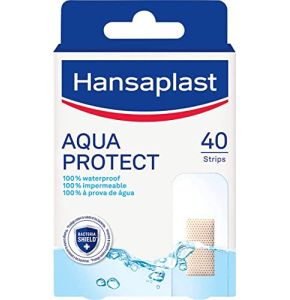 HANSAPLAST AQUA PROTECT 40 Pansements, Pansements étanches pour toutes sortes de plaies, Pansements transparents à haute adhérence