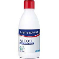 Hansaplast Antiseptique Alcool 70% Volume (1 x 250 ml), Alcool modifié pour désinfection cutanée, Solution désinfectante pour petites plaies superficielles