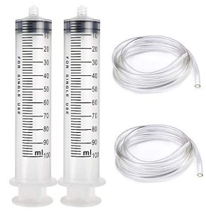 Gebildet 2PCS 100ml Plastic Syringe with 1m Tube
