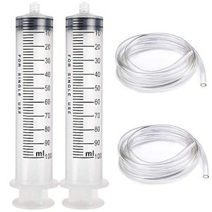 Gebildet 2PCS 100ml Plastique Seringue avec 1m Tube