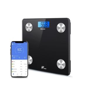 Bluetooth Smart Scale - Body Fat Analyzer with 12 Metrics, iOS and Android, 180 kg