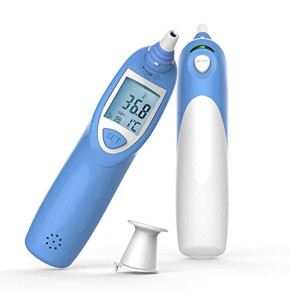 Thermomètre numérique et médical à infrarouge, thermomètre MED LINKET pour le front et l'oreille des enfants et des adultes, opération facile...